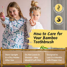 Load image into Gallery viewer, Eco Bamboo Toothbrush Set – Medium Bristles, 5 Pack | Sustainable, Family-Friendly Colours