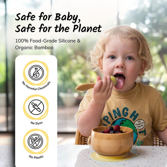 Bamboo-silicone-suction-bowl-spoon