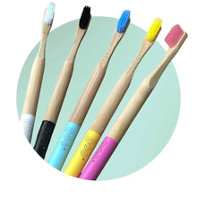Load image into Gallery viewer, 5 Pack- Adults-Bamboo-Toothbrushes
