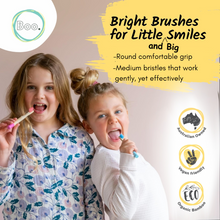 Load image into Gallery viewer, Eco Bamboo Toothbrush Set – Medium Bristles, 5 Pack | Sustainable, Family-Friendly Colours