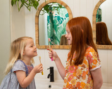 Load image into Gallery viewer, Cute-Fun-bamboo-kids-toothbrush