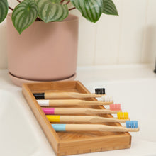 Load image into Gallery viewer, kids-coloured-bamboo-toothbrush-australia