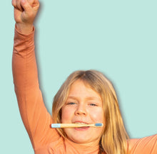 Load image into Gallery viewer, Bamboo Children's Toothbrush - One Years Supply (4 Pack)