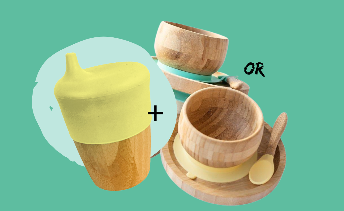 Mess-Free Mealtimes Starter Set (Cup + Suction Plate/Bowl)
