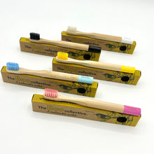 Load image into Gallery viewer, Childrens-bamboo-toothbrush-soft
