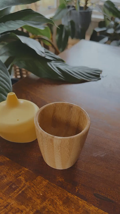 Bamboo Sippy Cup Yellow