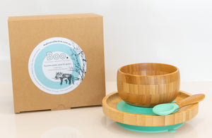 Bamboo- Bowl -Plate -and -Spoon- Set