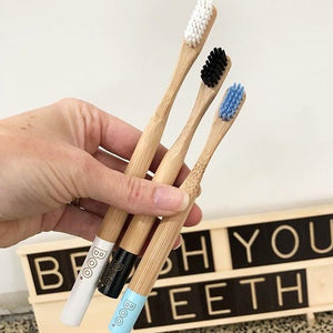 Bamboo Adult's Toothbrush - (4 Pack)