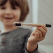 Load image into Gallery viewer, Bamboo Children&#39;s Toothbrush x 5 (One of Each Colour)
